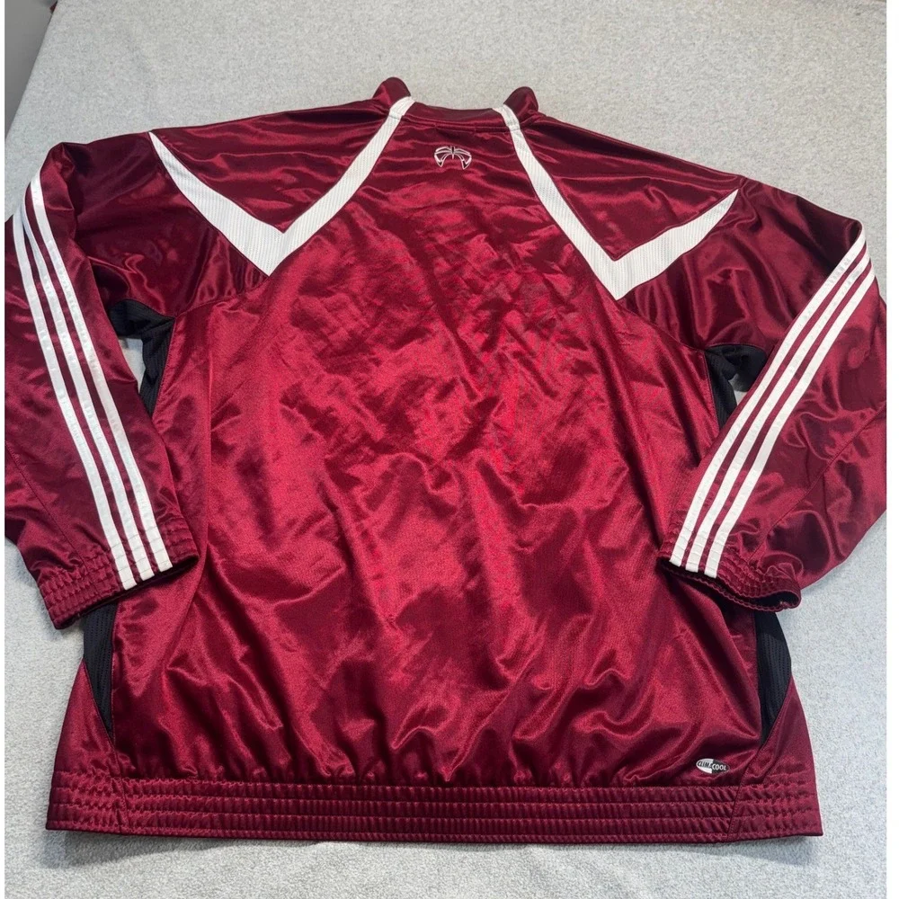 Adidas Track Jacket Mens 2XL Maroon Clima365 ClimaCool Full Zip Mesh‎ Activewear